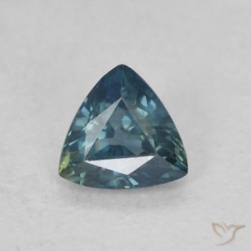 0.40ct Natural Teal Sapphire, Trillion, 4.5x4.1 mm