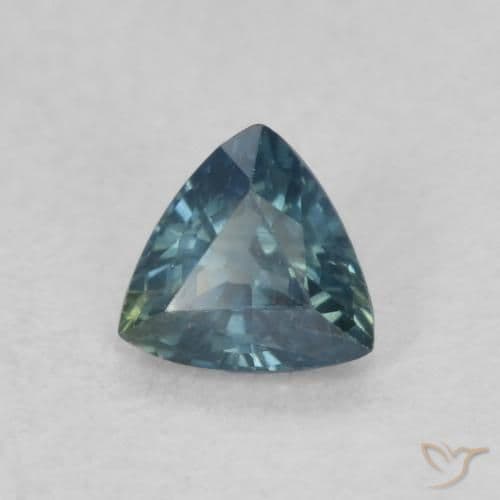 0.33ct Natural Teal Sapphire, Trillion, 4.3x4.2 mm