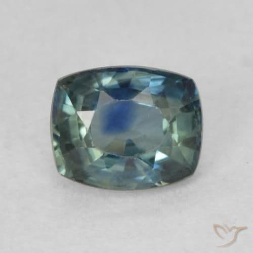 0.79ct Very Light Blue Sapphire, Cushion Cut, 5.6x4.5 mm
