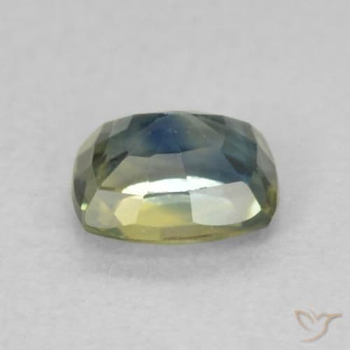 0.79ct Very Light Blue Sapphire, Cushion Cut, 5.6x4.5 mm