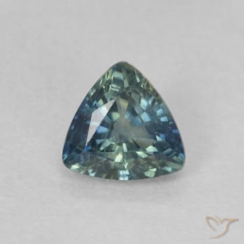 0.48ct Natural Teal Sapphire, Trillion, 4.8x4.6 mm