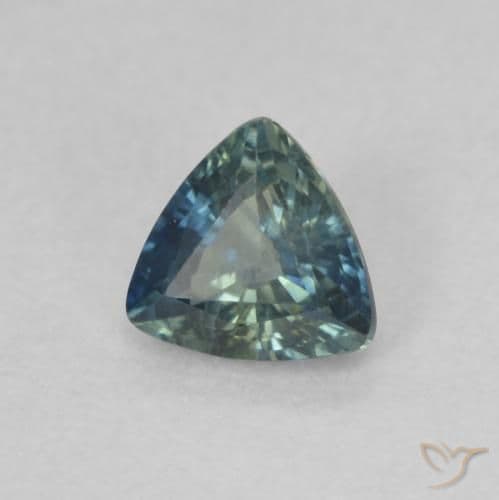 0.48ct Natural Teal Sapphire, Trillion, 4.8x4.6 mm