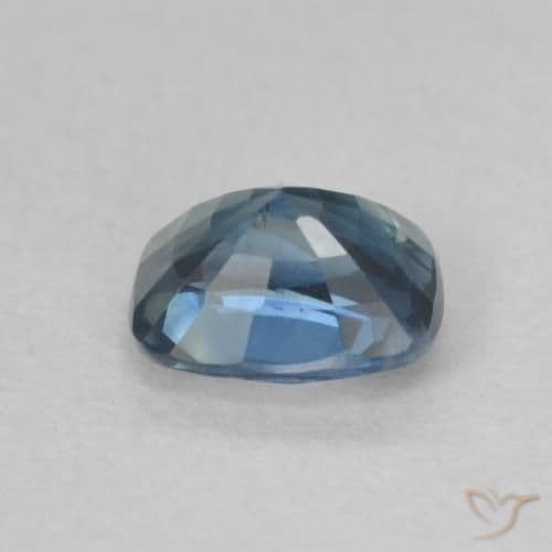 0.70ct Natural Teal Sapphire, Cushion Cut, 5.5x4.2 mm
