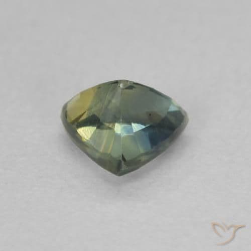 0.52ct Natural Green Sapphire, Trillion, 5x4.8 mm
