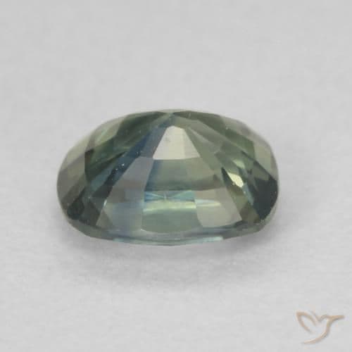 0.66ct Natural Multicolor Sapphire, Cushion Cut, 5.4x4.3 mm