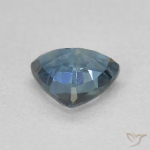 0.56ct Natural Greenish Blue Sapphire, Trillion, 5.3x5.1 mm