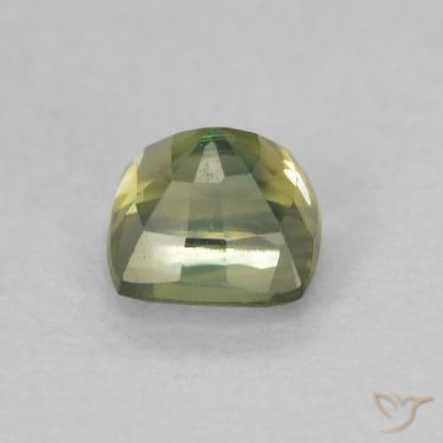 0.54ct Natural Teal Sapphire, Cushion Cut, 4.2x4.1 mm