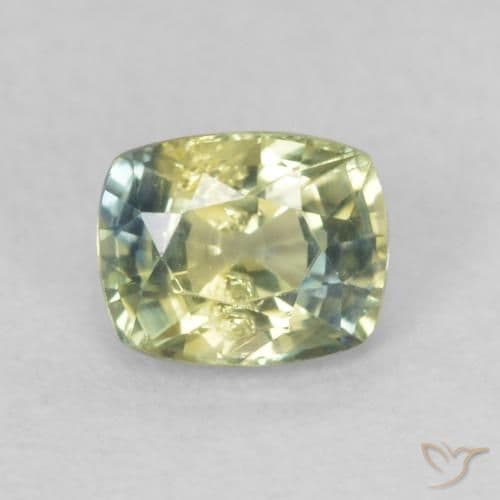 0.49ct Natural Multicolor Sapphire, Cushion Cut, 4.9x4 mm