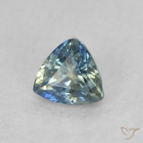 0.40ct Natural Teal Sapphire, Trillion, 4.5x4.1 mm