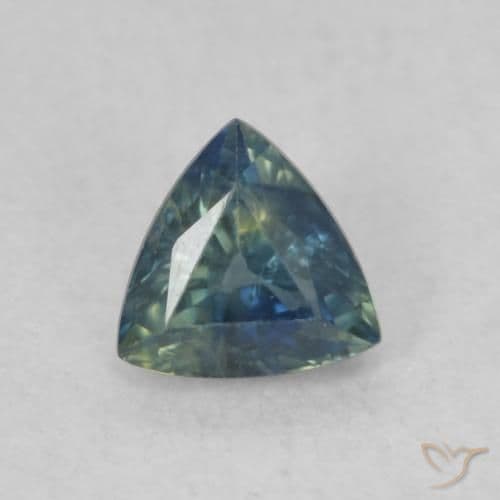 0.48ct Natural Teal Sapphire, Trillion, 4.8x4.6 mm