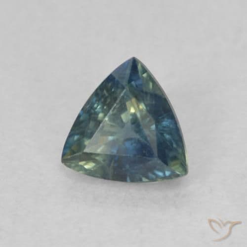0.47ct Natural Teal Sapphire, Trillion, 4.7x4.5 mm