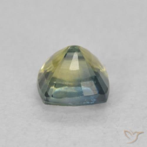 0.64ct Natural Multicolor Sapphire, Cushion Cut, 4.4x4.4 mm