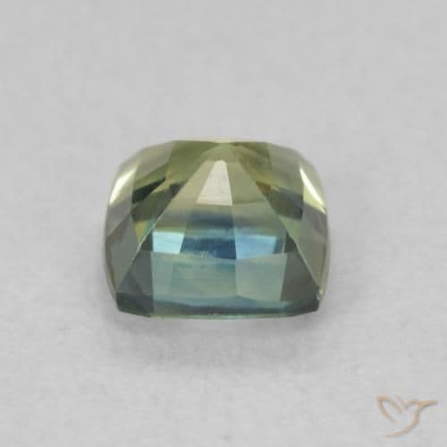 0.76ct Natural Multicolor Sapphire, Cushion Cut, 4.7x4.6 mm
