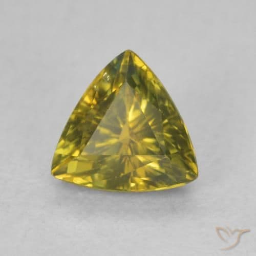 0.72ct Natural Forest Green Sapphire, Trillion, 5.5x5.3 mm