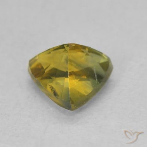 0.72ct Natural Forest Green Sapphire, Trillion, 5.5x5.3 mm