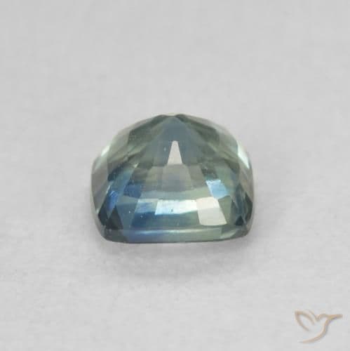 0.63ct Natural Multicolor Sapphire, Cushion Cut, 4.5x4.5 mm