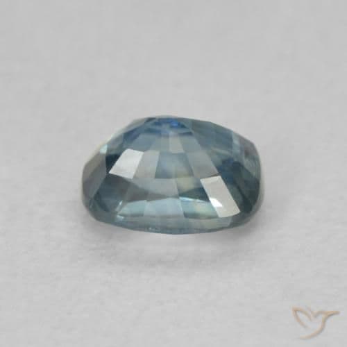 0.59ct Natural Teal Sapphire, Cushion Cut, 5x3.9 mm