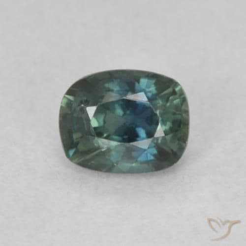 0.49ct Natural Multicolor Sapphire, Cushion Cut, 4.9x4 mm