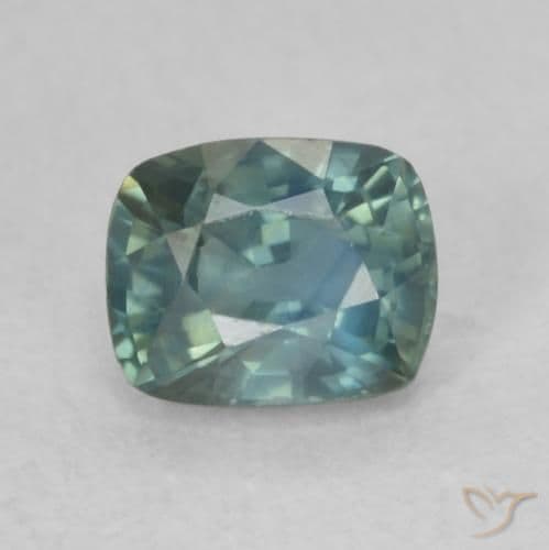 0.78ct Natural Multicolor Sapphire, Cushion Cut, 5.7x4.7 mm