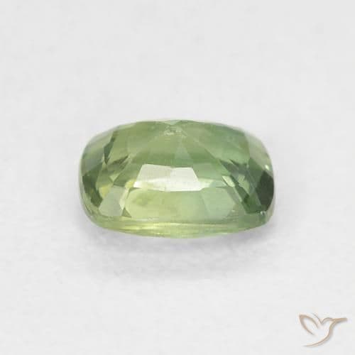0.67ct Forest Green Sapphire, Cushion Cut, 5.4x4.4 mm