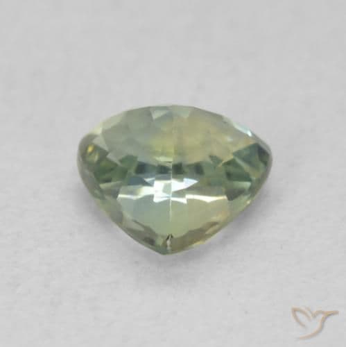0.76ct Light Sage Green Sapphire, Trillion, 5.5x5.3 mm