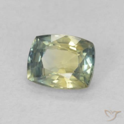 0.61ct Natural Multicolor Sapphire, Cushion Cut, 6.2x4.2 mm