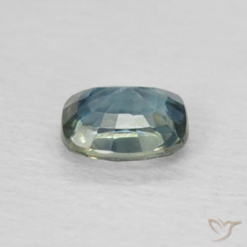 0.49ct Natural Multicolor Sapphire, Cushion Cut, 4.9x4 mm