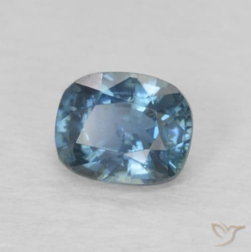 0.60ct Deep Navy Blue Sapphire, Cushion Cut, 4.2x4.2 mm