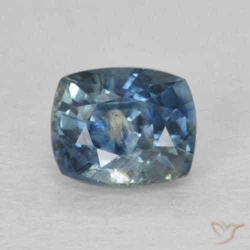 0.86ct Natural Blue Sapphire, Cushion Cut, 5.6x4.6 mm