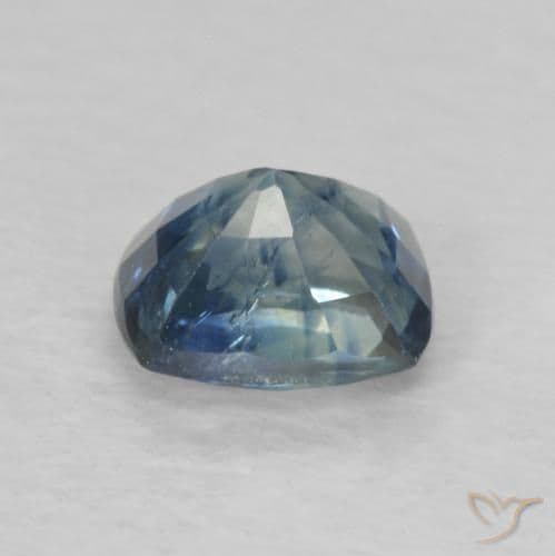 0.86ct Natural Blue Sapphire, Cushion Cut, 5.6x4.6 mm