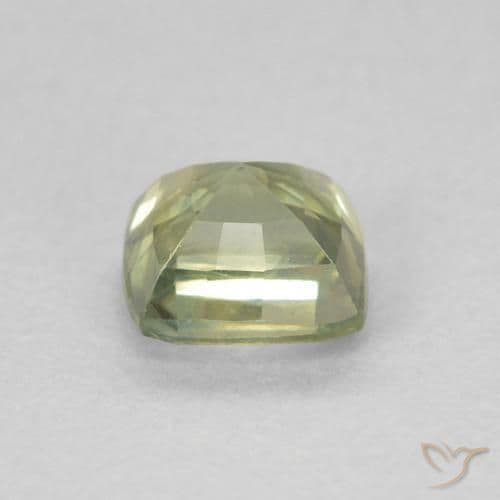 0.82ct Natural Multicolor Sapphire, Cushion Cut, 4.9x4.8 mm