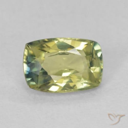 0.61ct Natural Multicolor Sapphire, Cushion Cut, 6.2x4.2 mm
