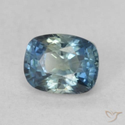 0.64ct Natural Multicolor Sapphire, Cushion Cut, 5.1x4.1 mm