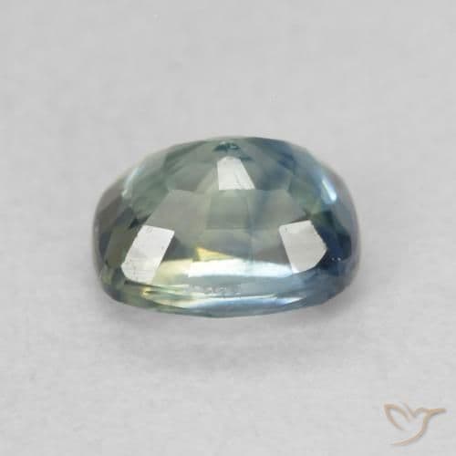 0.64ct Natural Multicolor Sapphire, Cushion Cut, 5.1x4.1 mm