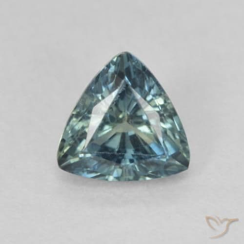 0.54ct Natural Teal Sapphire, Trillion, 4.8x4.6 mm