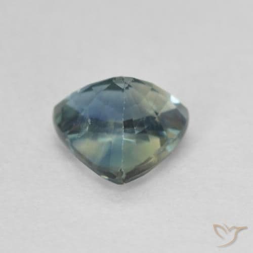 0.93ct Natural Teal Blue Sapphire, Trillion, 5.9x5.7 mm