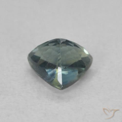 0.58ct Natural Teal Sapphire, Trillion, 5x4.8 mm