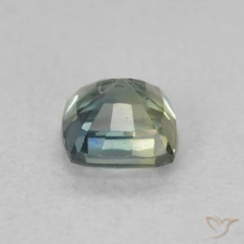 0.67ct Natural Multicolor Sapphire, Cushion Cut, 4.5x4.5 mm