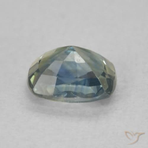 0.79ct Natural Multicolor Sapphire, Cushion Cut, 5.6x4.5 mm