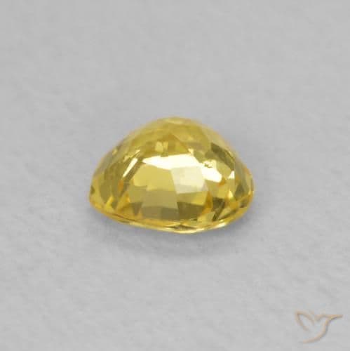 0.39ct Tuscany Yellow Sapphire, Heart Shape, 4.5x4.4 mm