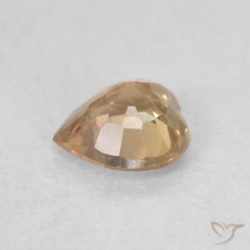 0.39ct Natural Golden Sapphire, Heart Shape, 4.5x4.3 mm