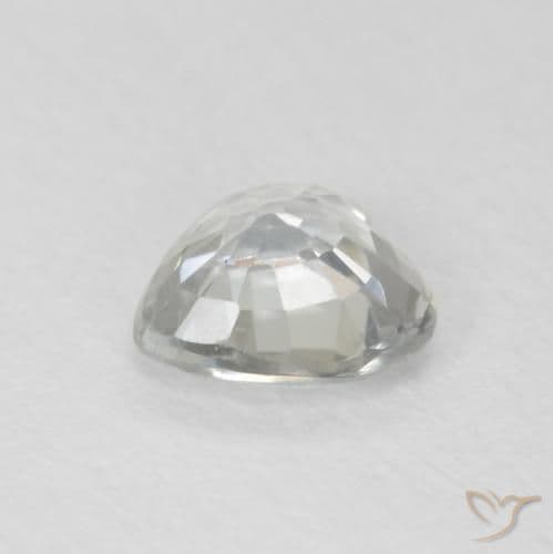 0.79ct Pale Yellow Green Sapphire, Heart Shape, 5.7x5.6 mm