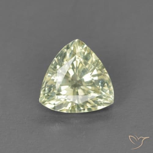 0.76ct Light Sage Green Sapphire, Trillion, 5.5x5.3 mm