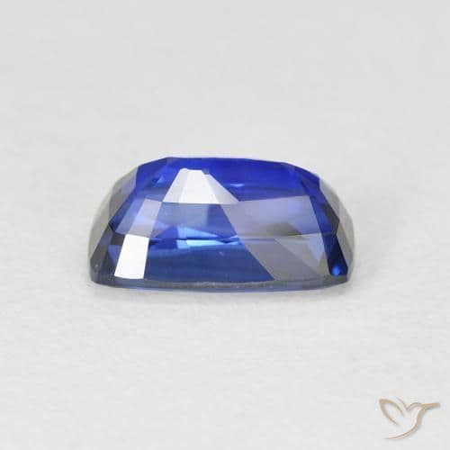 2.20ct Natural Royal Blue Sapphire, Cushion Cut, 9.1x5.5 mm