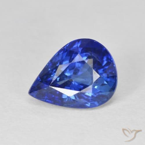 4.10ct Cornflower Blue Sapphire, Pear Shape, 11x8.4 mm