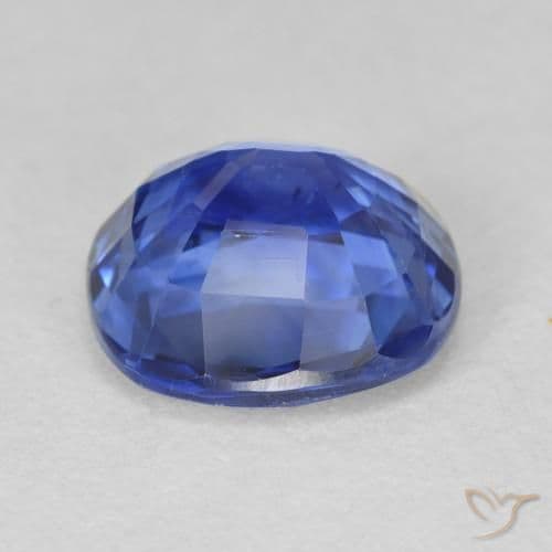 3.23ct Medium Dark Blue Sapphire, Cushion Cut, 8.5x8.8 mm