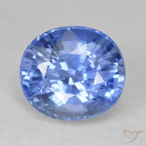 2.95ct Medium Navy Blue Sapphire, Oval Cut, 8.3x7.4 mm