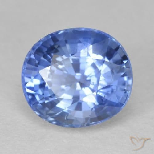 2.95ct Medium Navy Blue Sapphire, Oval Cut, 8.3x7.4 mm