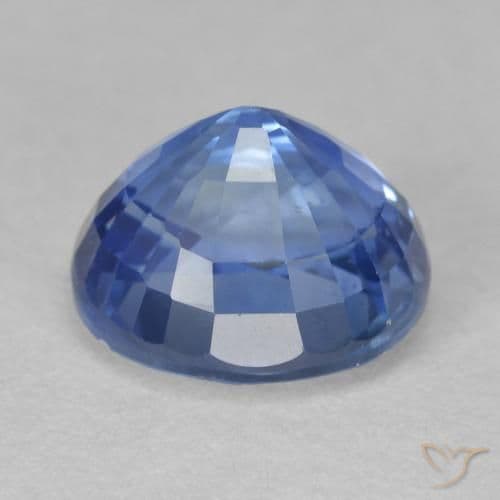 2.95ct Medium Navy Blue Sapphire, Oval Cut, 8.3x7.4 mm