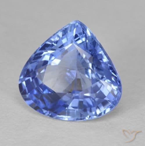 4.73ct Medium Dark Blue Sapphire, Pear Shape, 10.7x10.3 mm